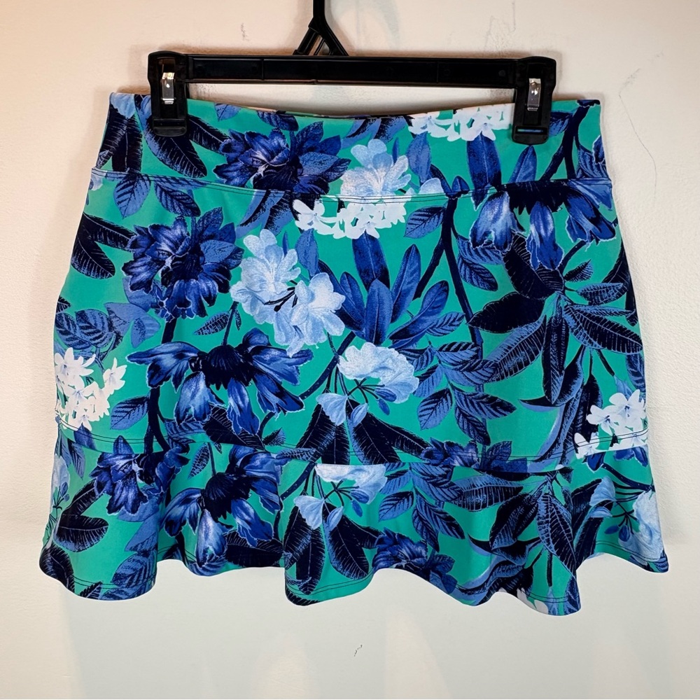 TOMMY BAHAMA Active Floral Ruffle Hem Skort - Picture 3 of 8